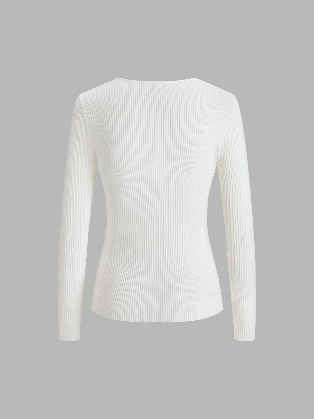 Ella Stylish Clouds Ribbed Pullover Sweater