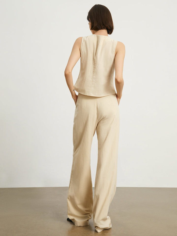 Lira Relaxed Fit Linen Pants Set