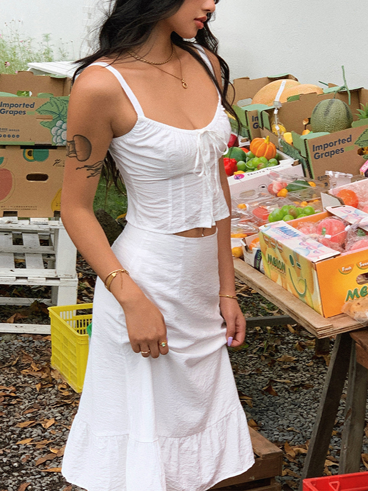 Elara Western Corset & Skirt Set