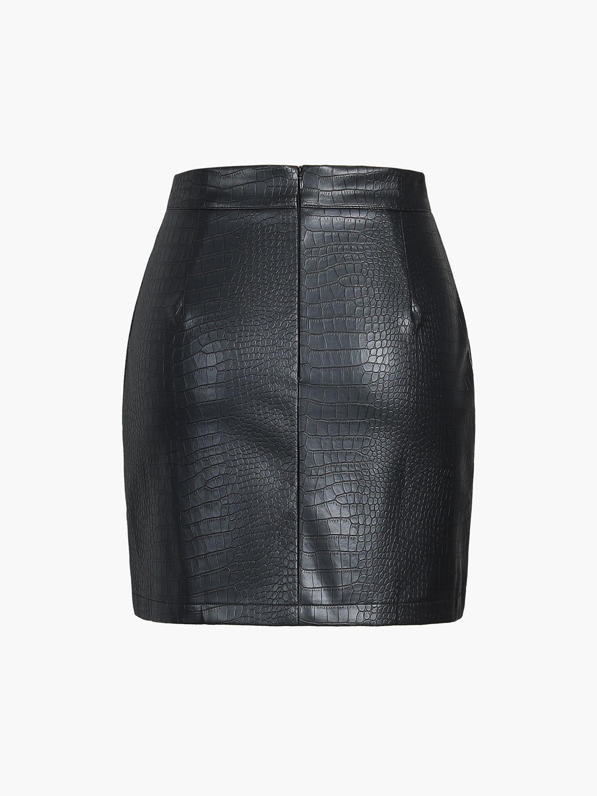Luna Faux Leather Textured Mini Skirt
