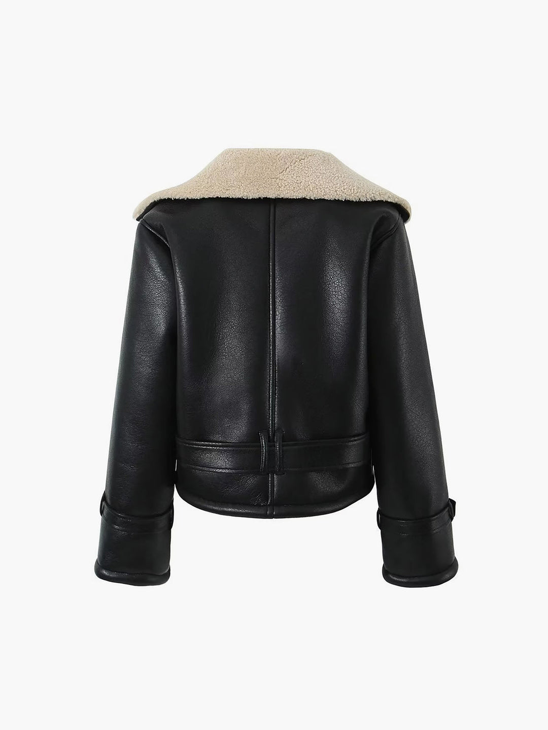 Avianna Sherpa Lined Shearling Flight Jacket