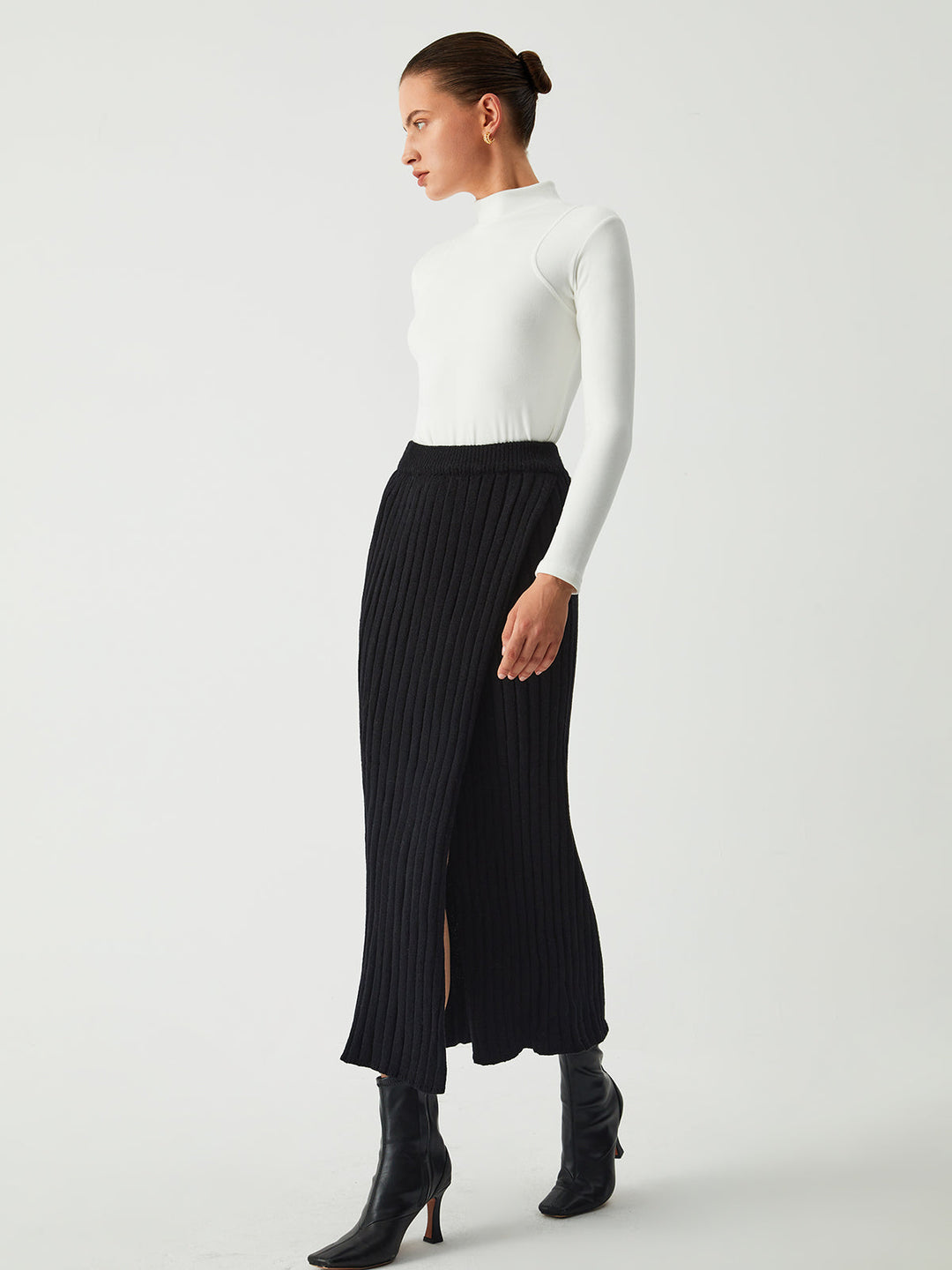 Ava Mock Neck Long Sleeve Top