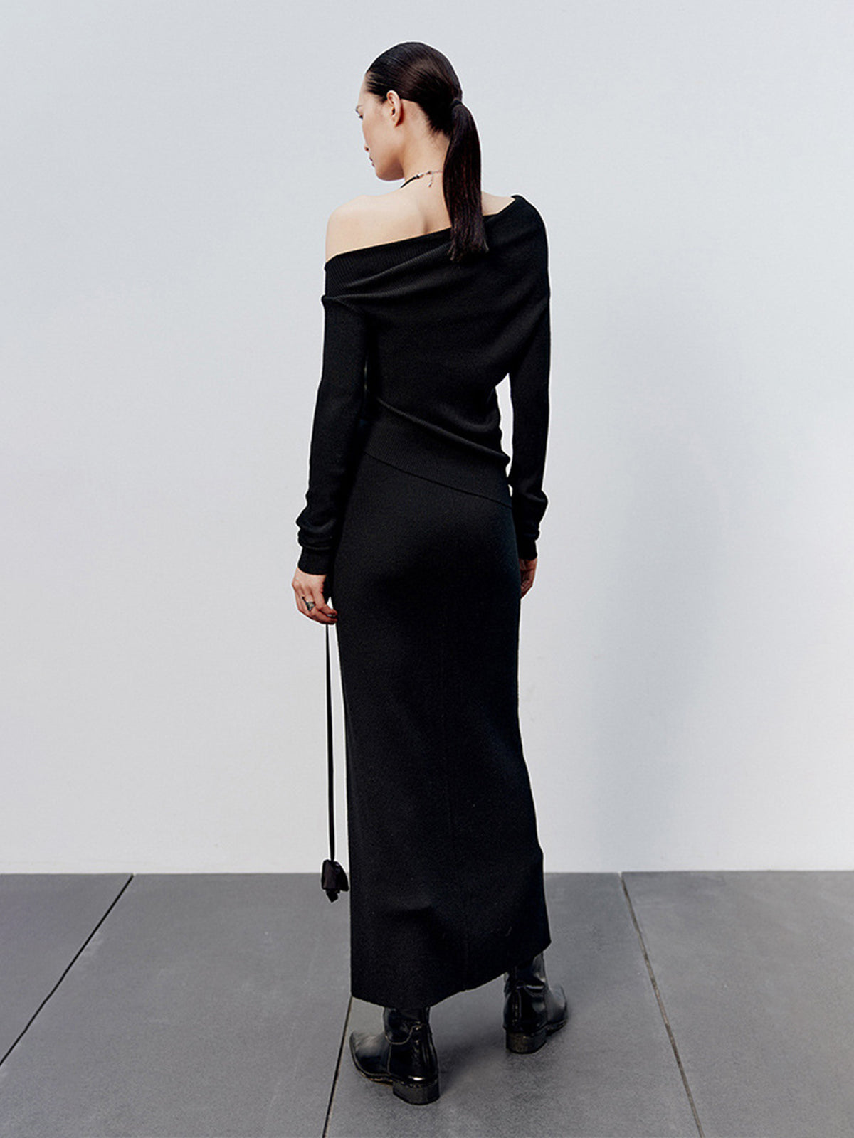 Lina Asymmetric Knit Sweater