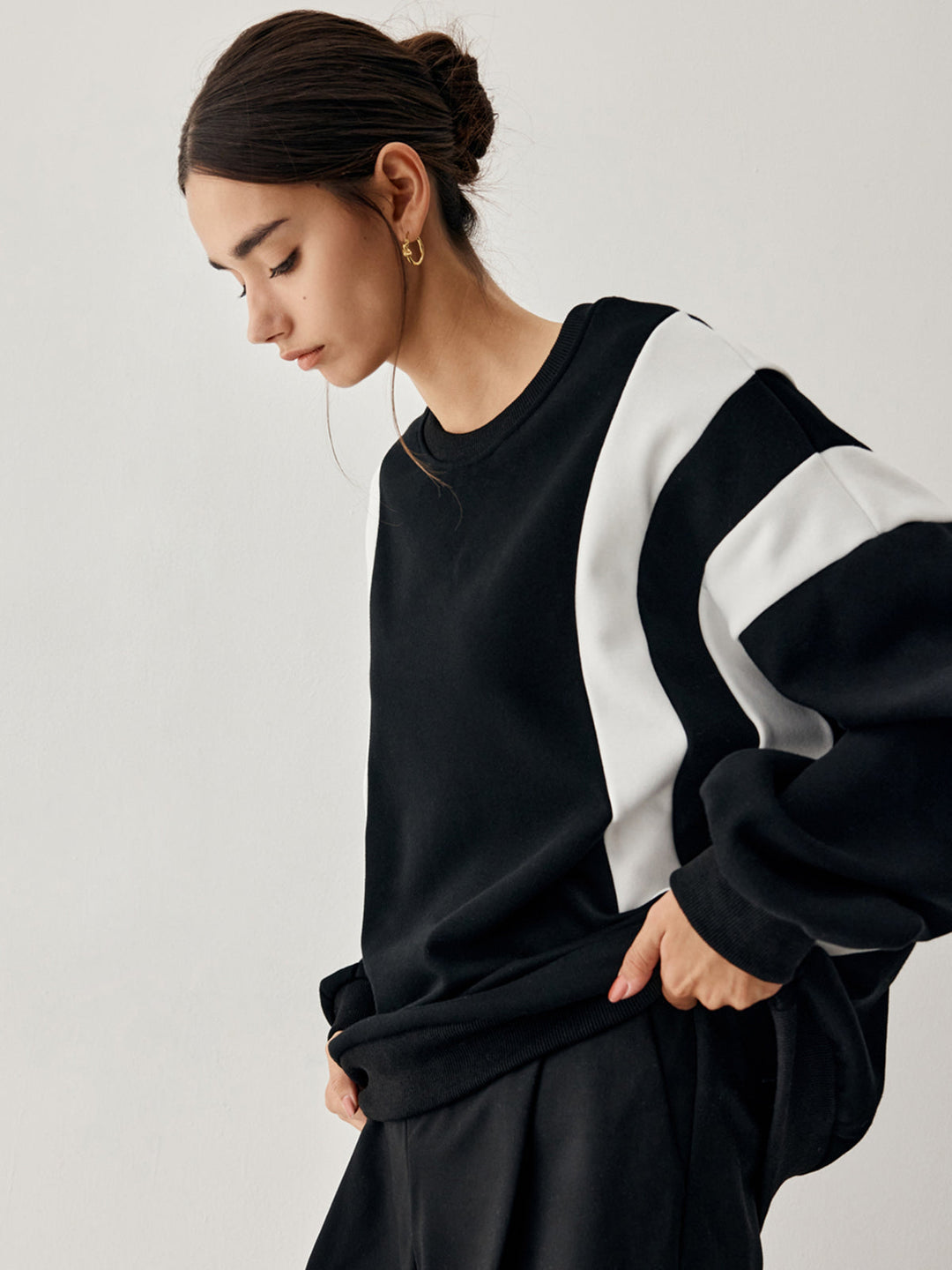 Kiana Side Panel Oversized Sweatshirt