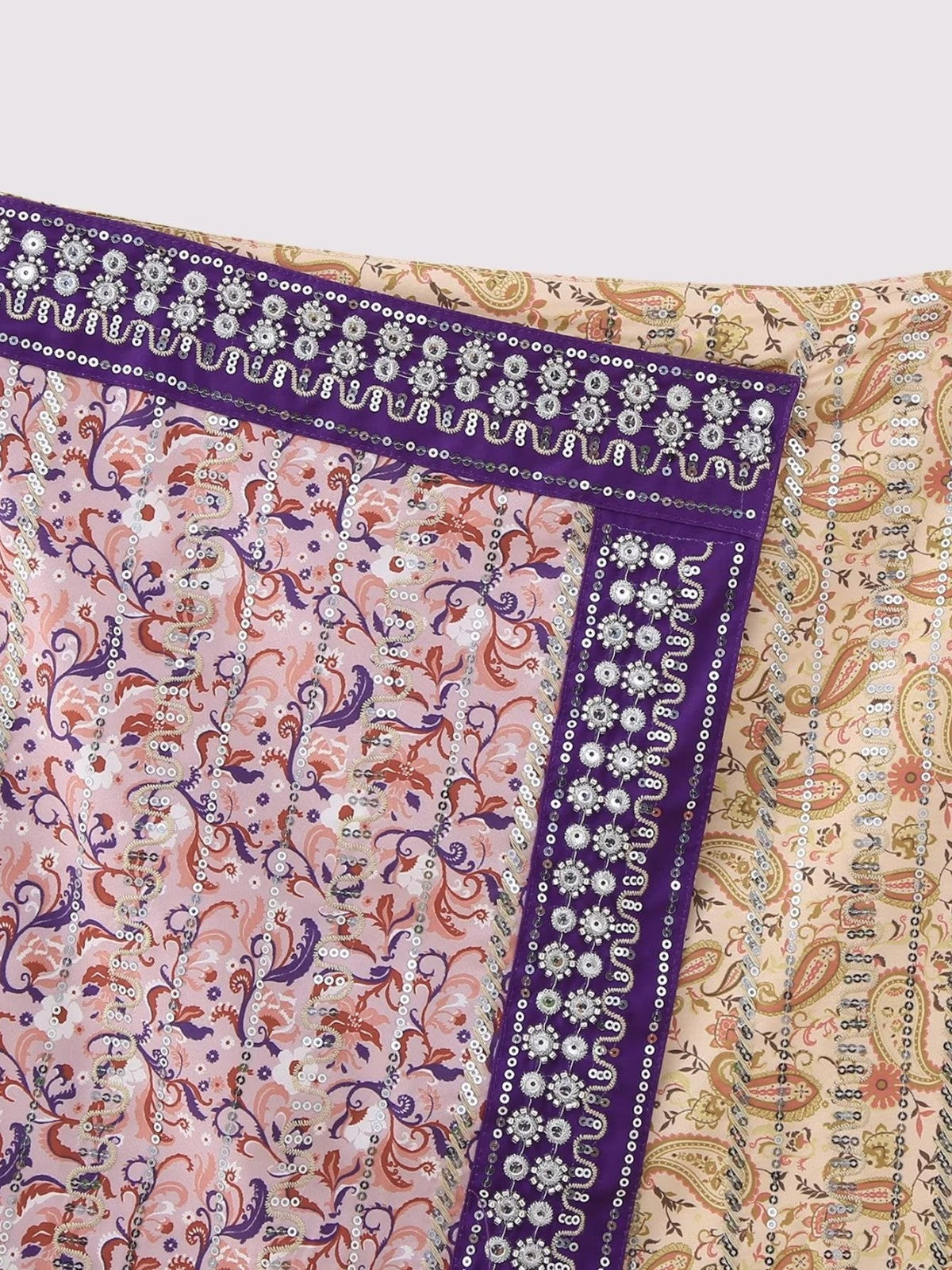 Leona Elegant Asymmetric Floral Mini Skirt