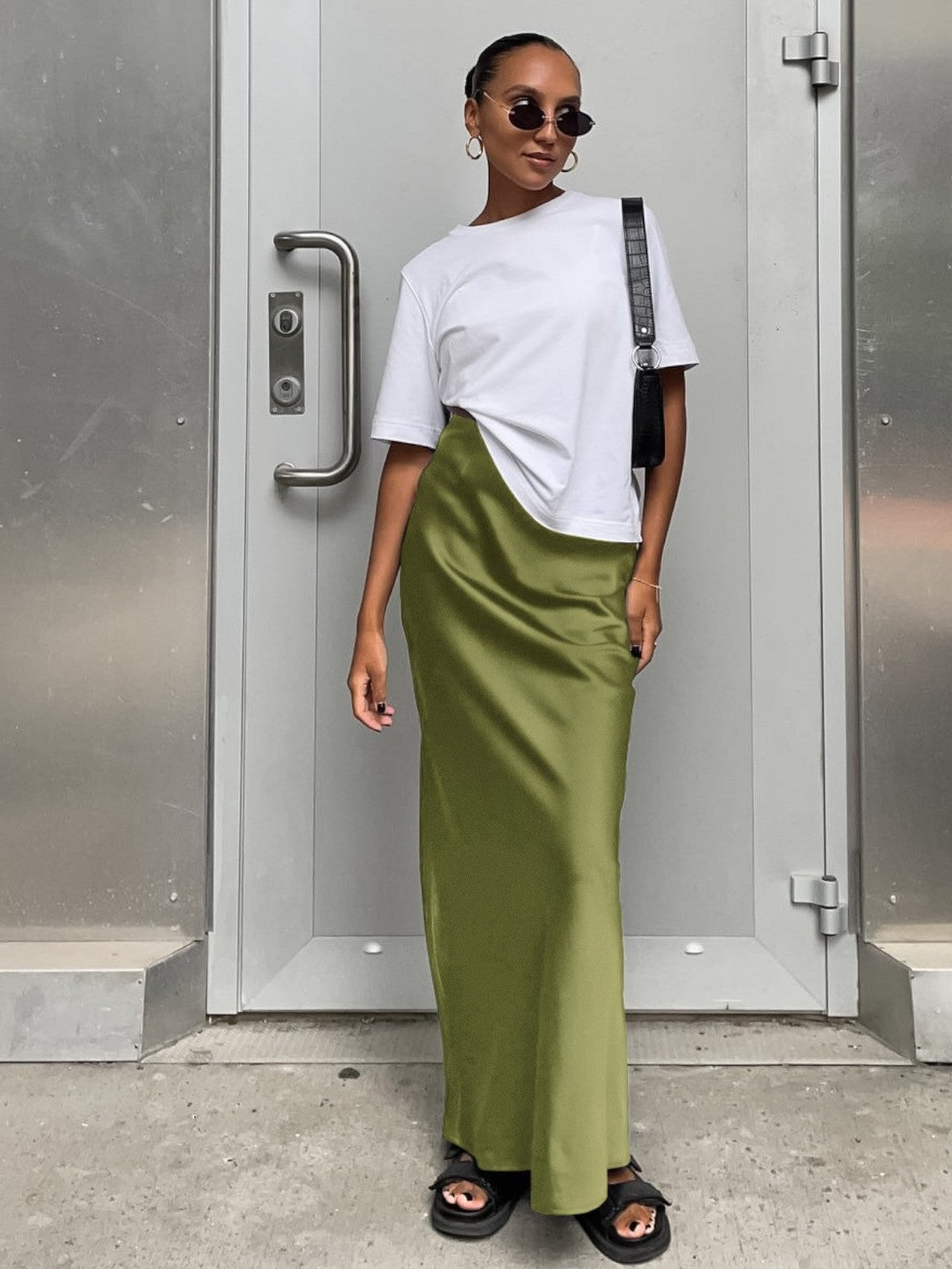 Lira Utilitarian Loungewear Maxi Skirt