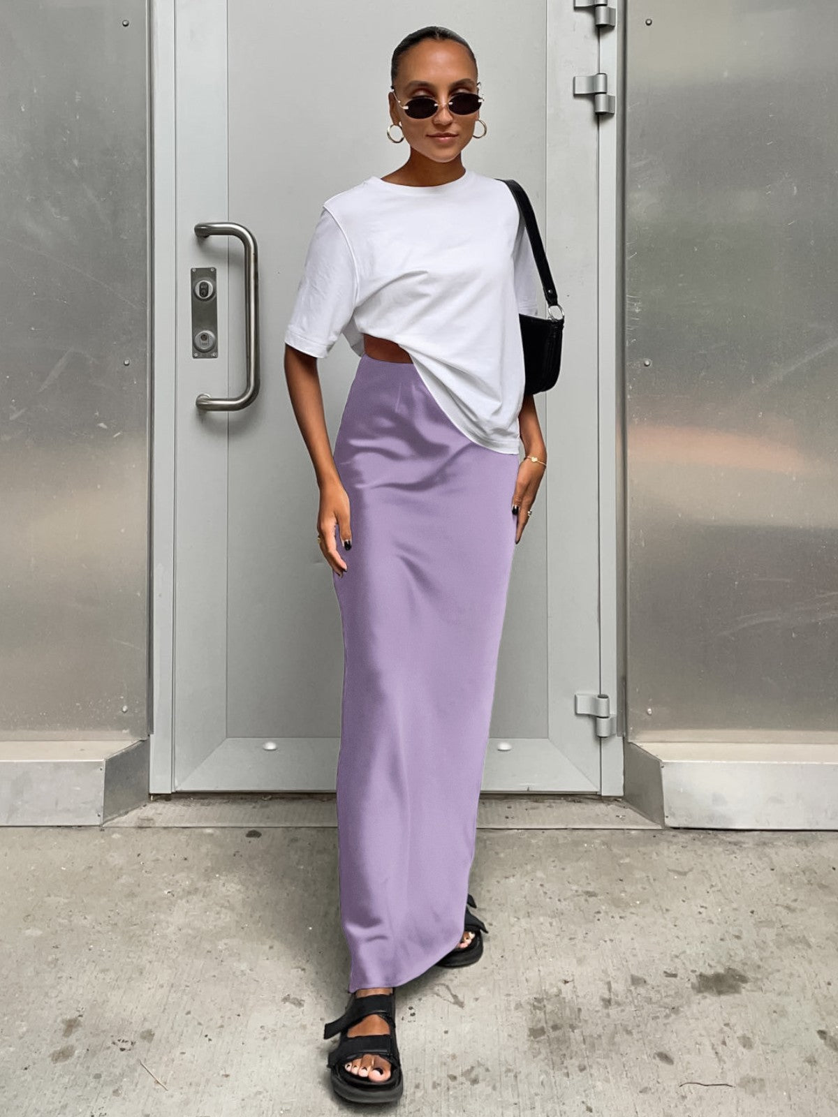 Lira Utilitarian Loungewear Maxi Skirt