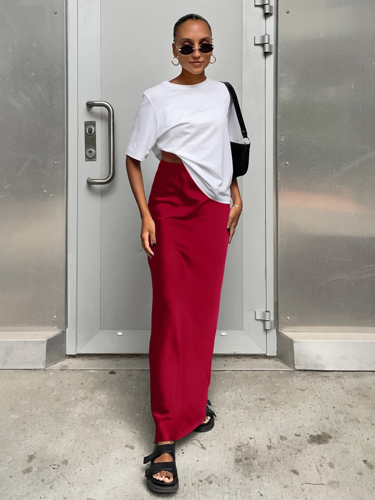 Lira Utilitarian Loungewear Maxi Skirt