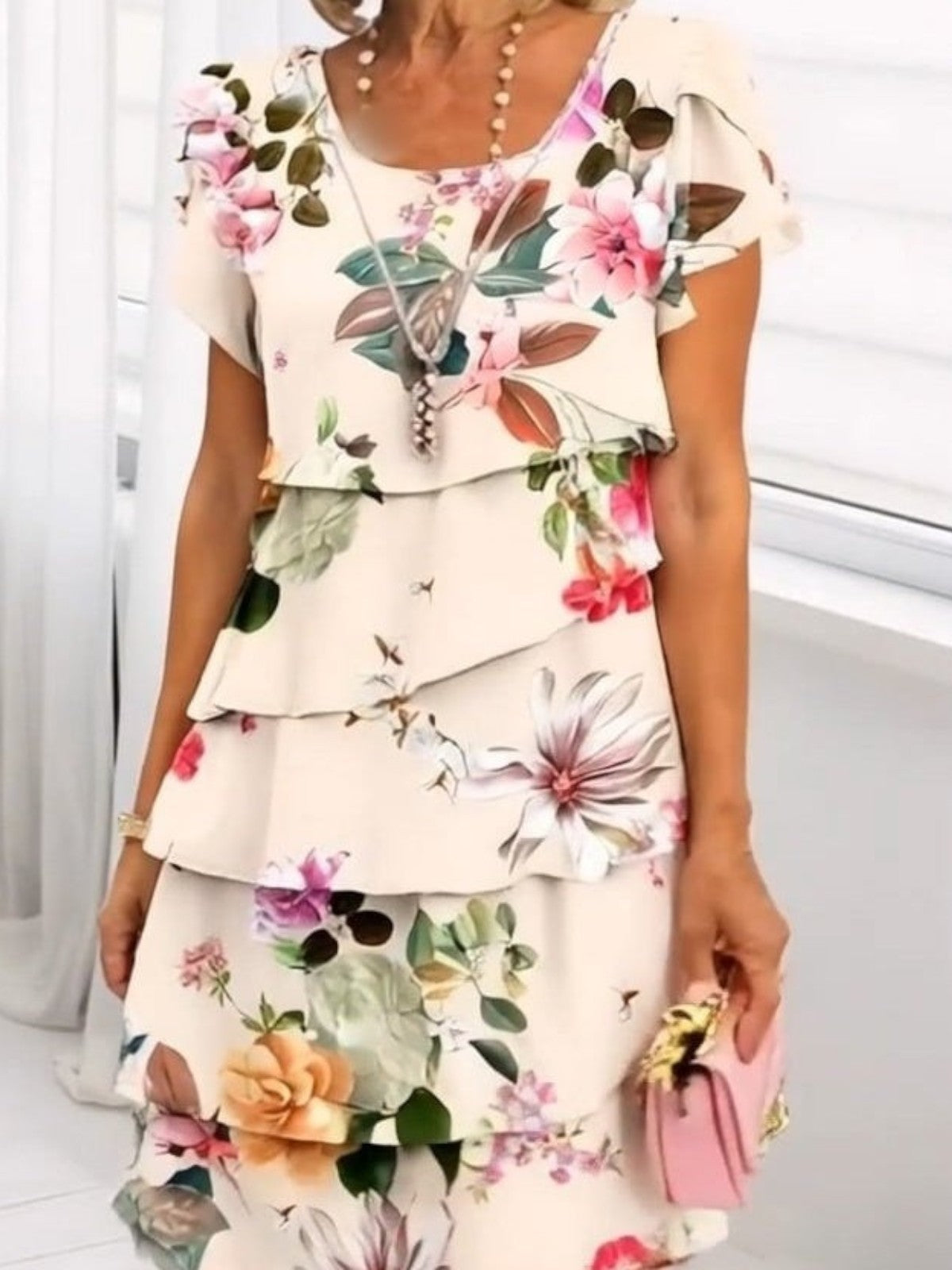 Lyra Graceful Floral Elegance Dress