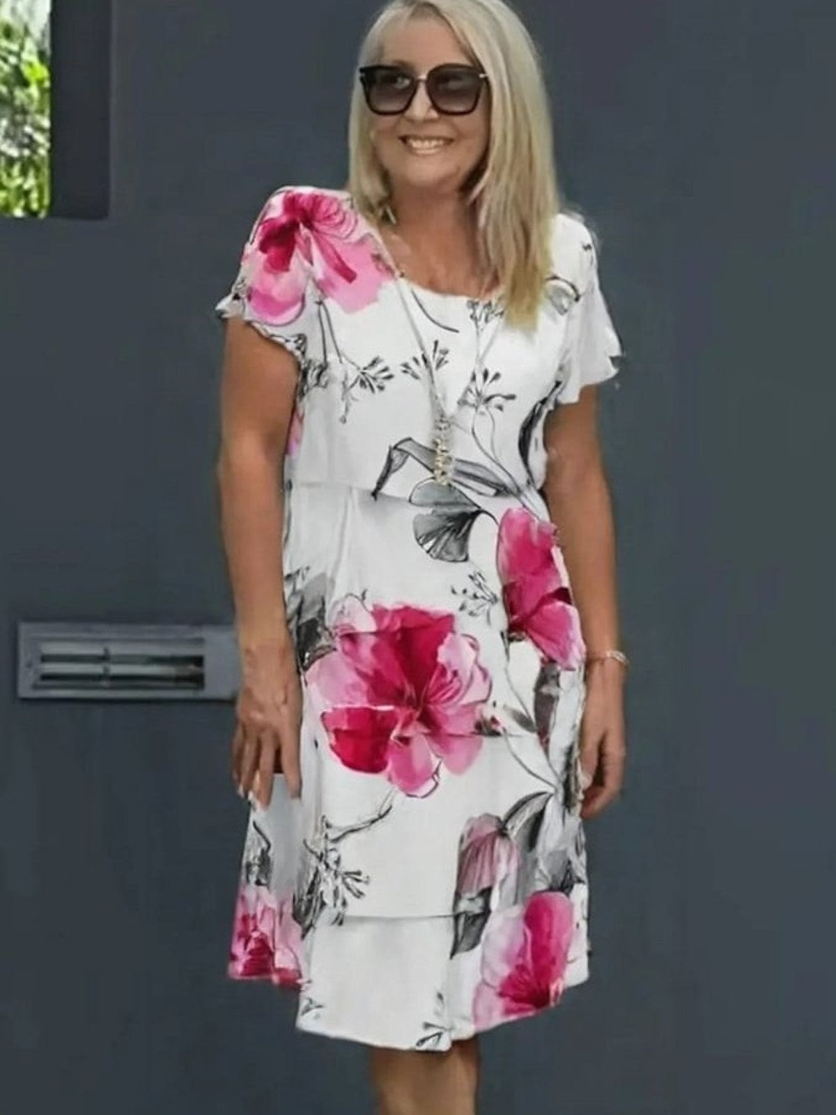 Lyra Graceful Floral Elegance Dress