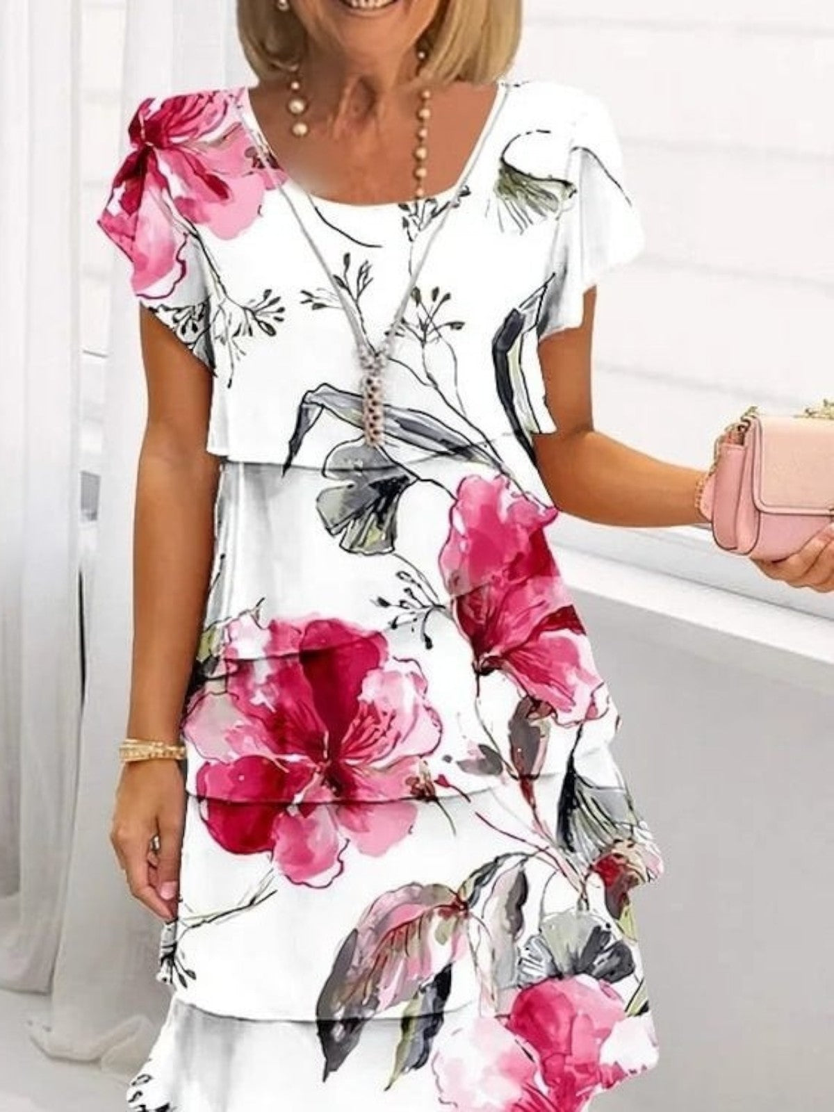 Lyra Graceful Floral Elegance Dress