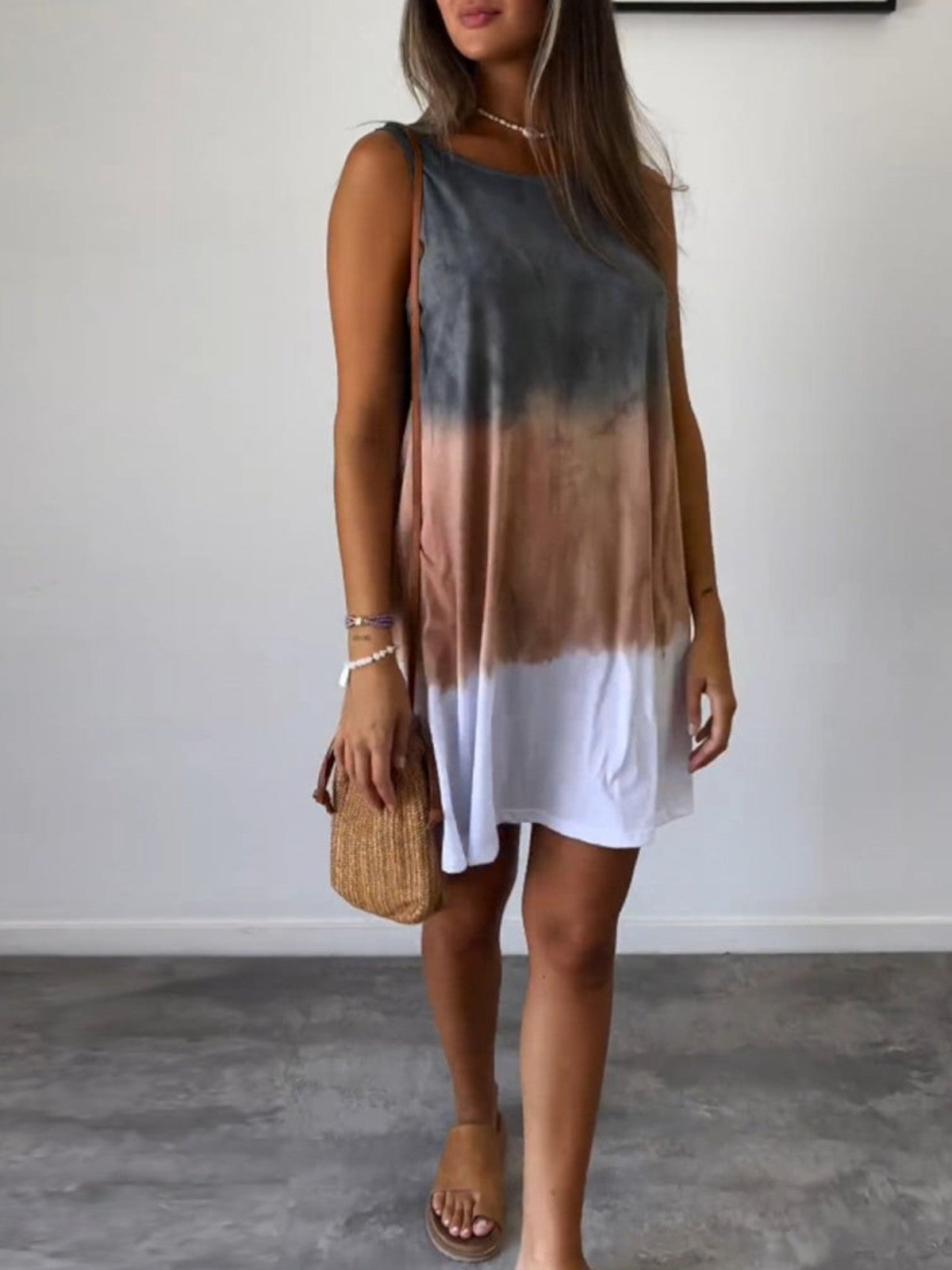 Josie Gradient Tie-Dye Mini Dress