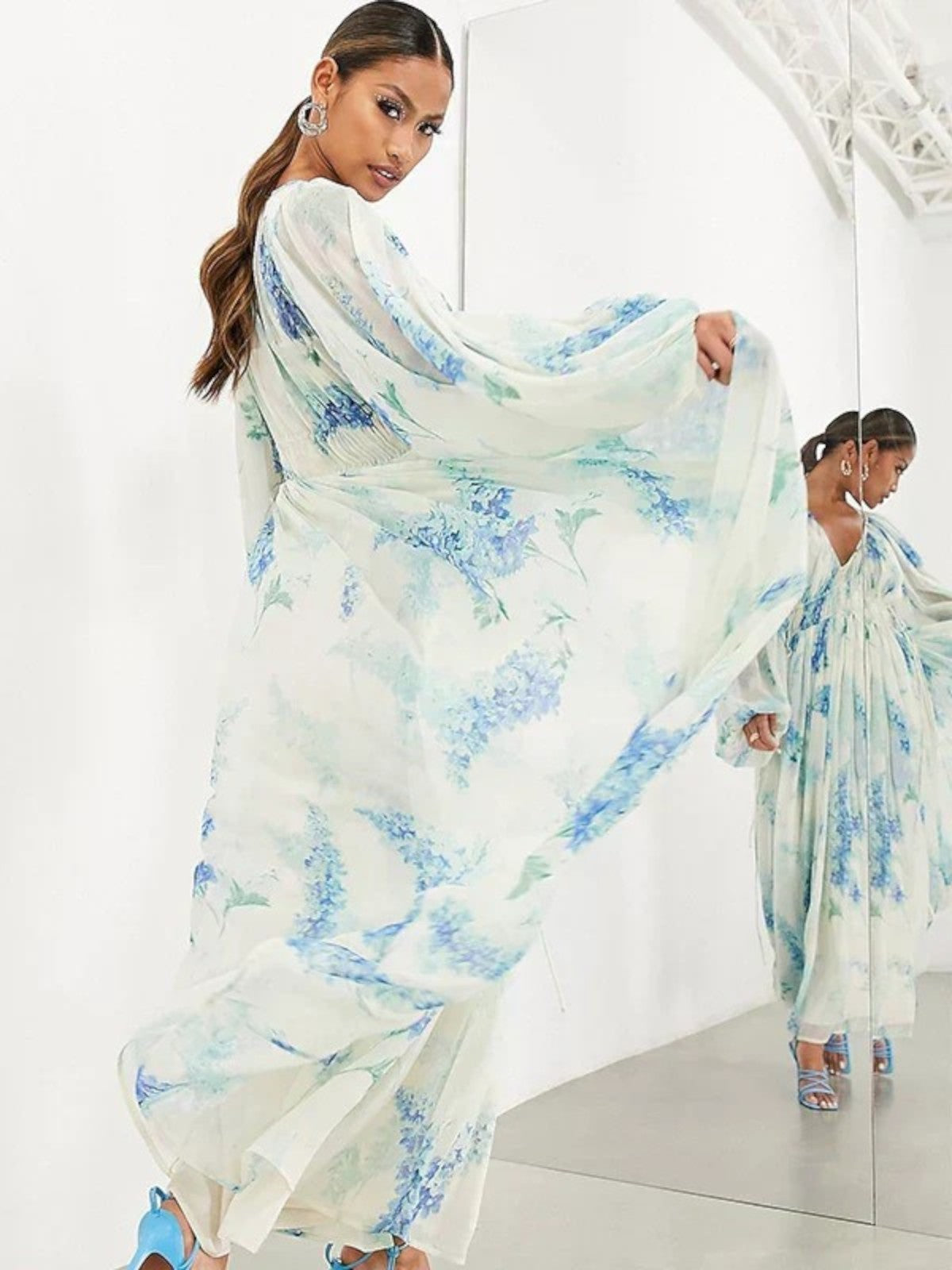 Amira Coastal Blue Maxi Dress