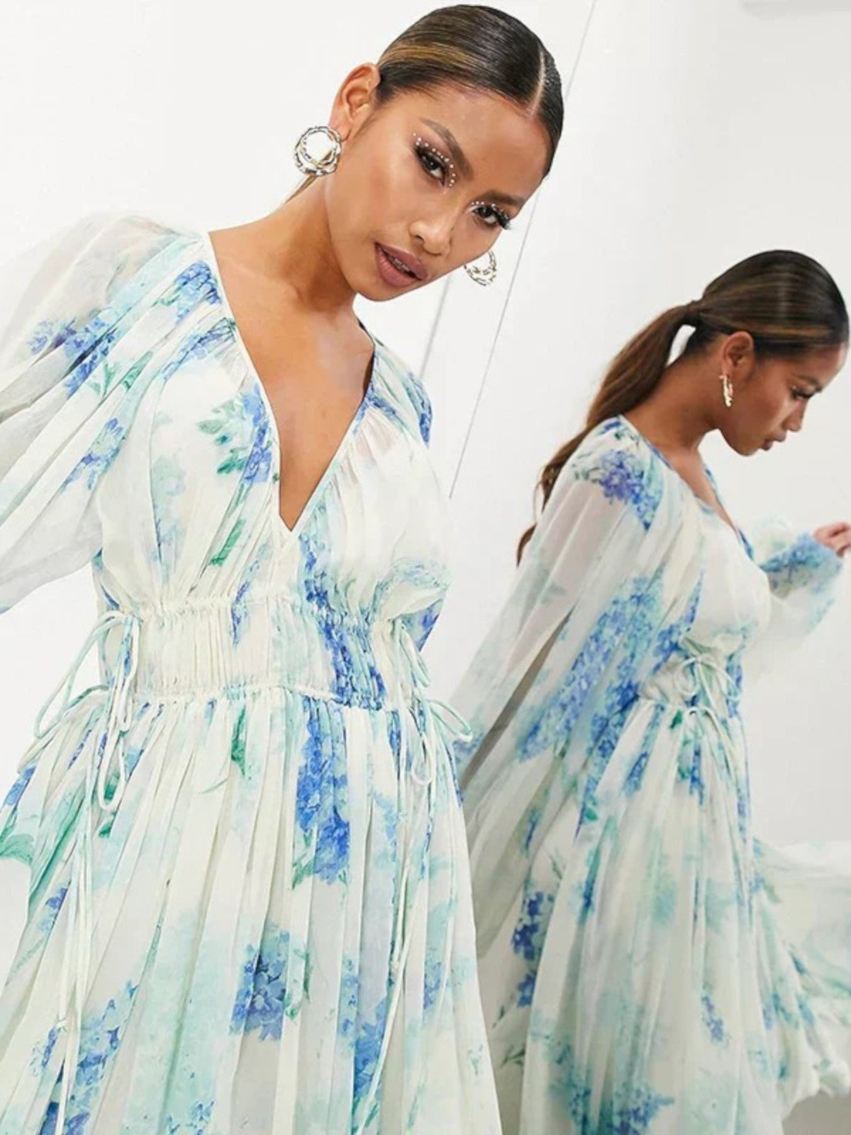 Amira Coastal Blue Maxi Dress