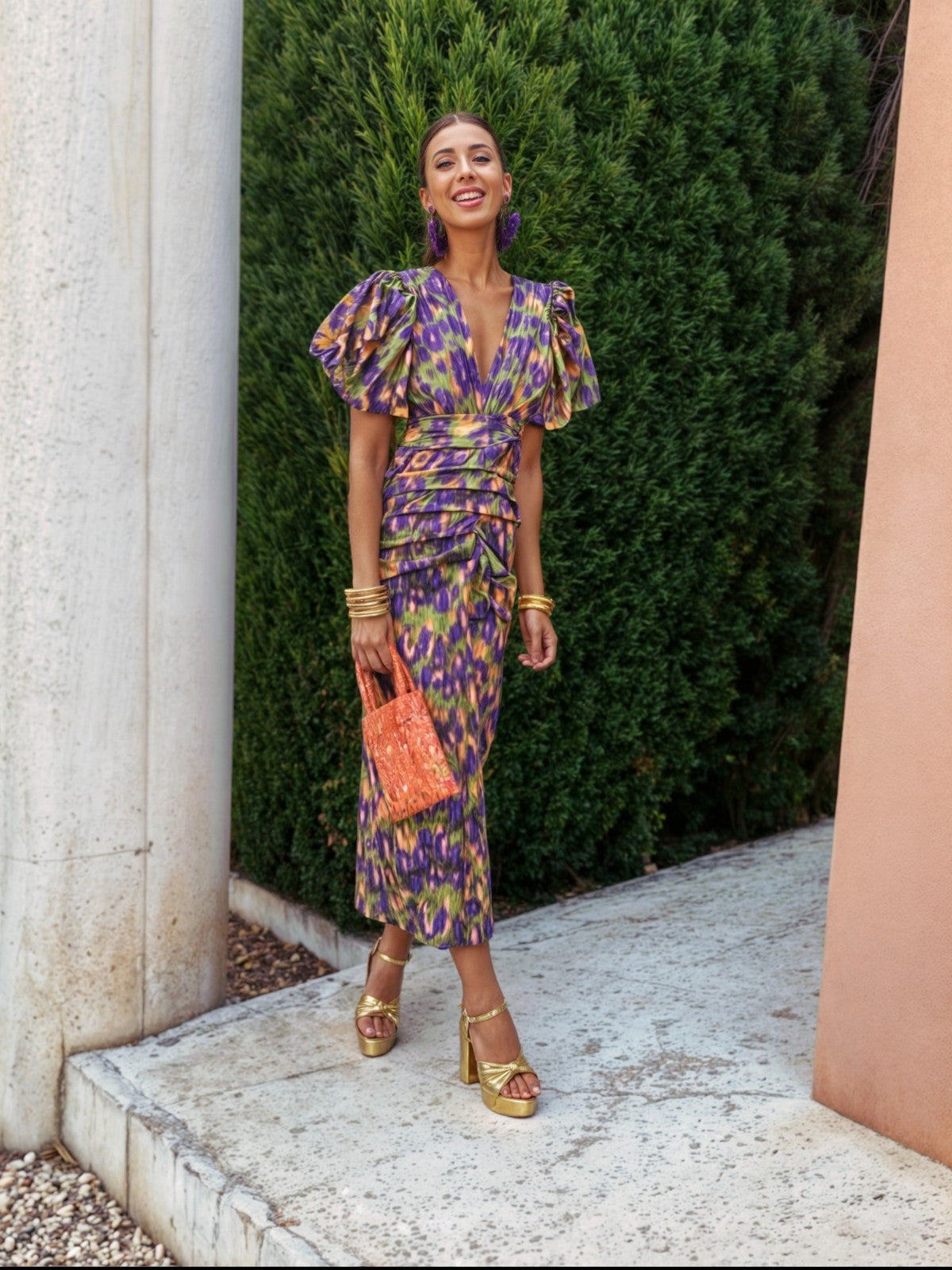 Elodie Flowing V-Neck Maxi Dress