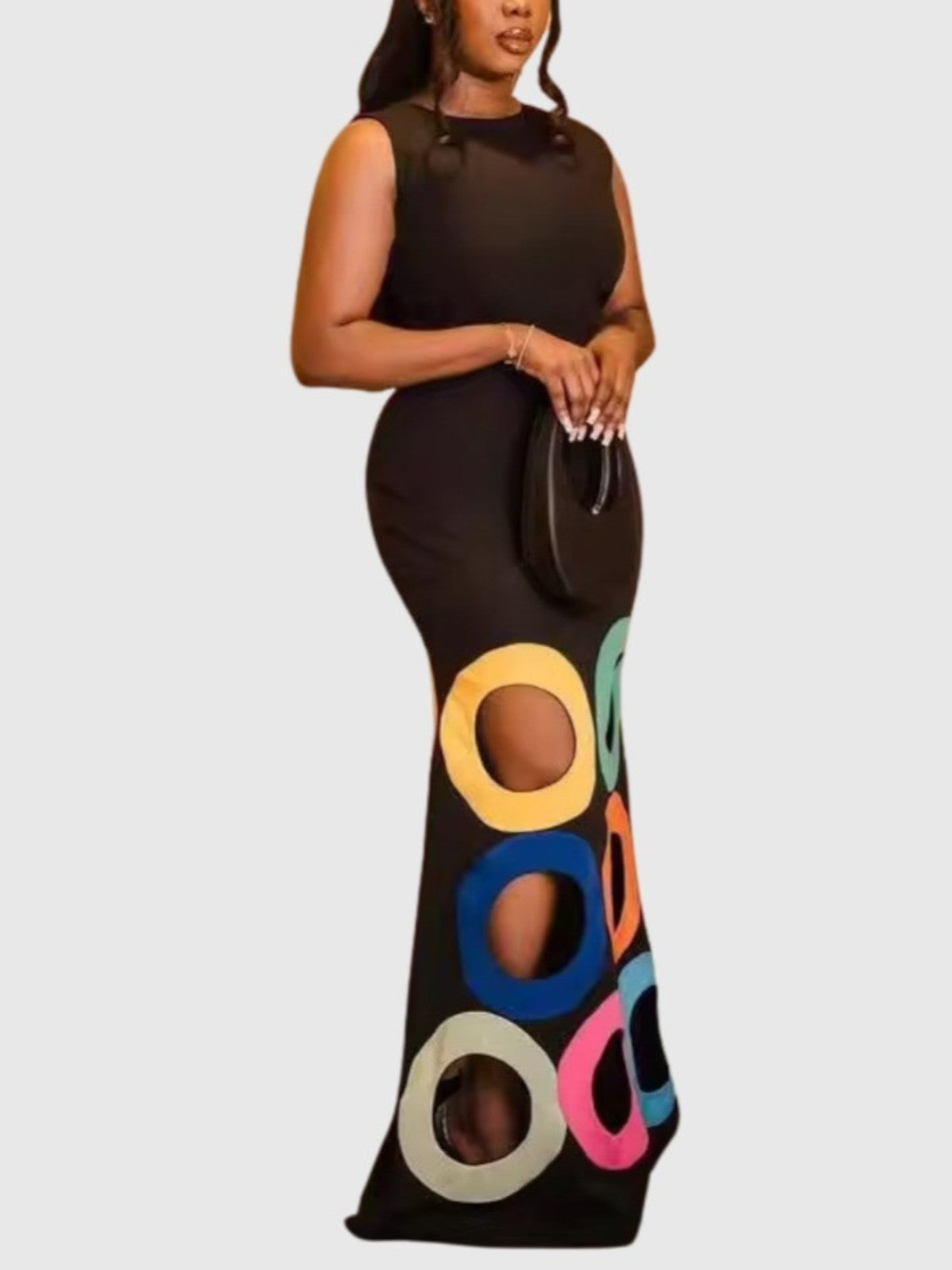 Selene Hollow-Out Bodycon Maxi Dress