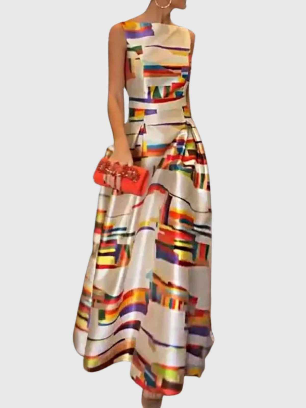 Mira Striped Tube Top Maxi Dress