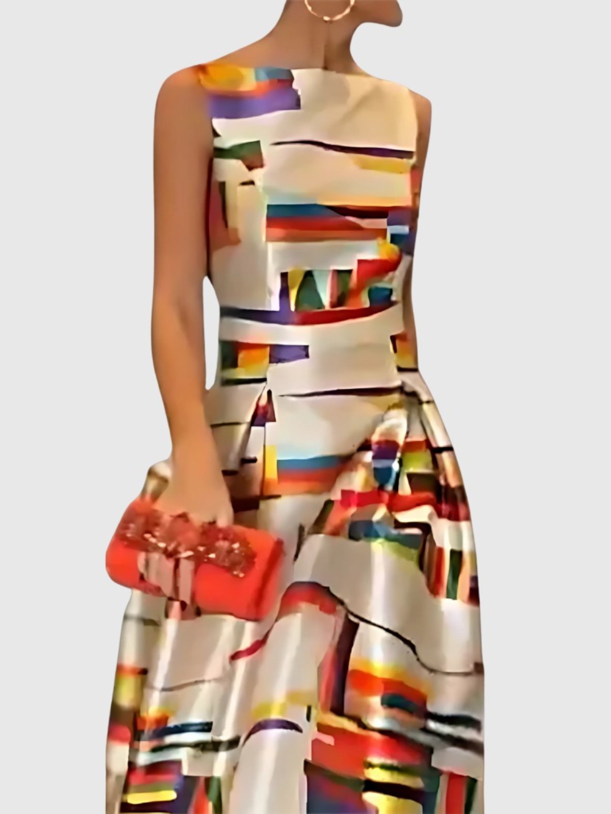 Mira Striped Tube Top Maxi Dress