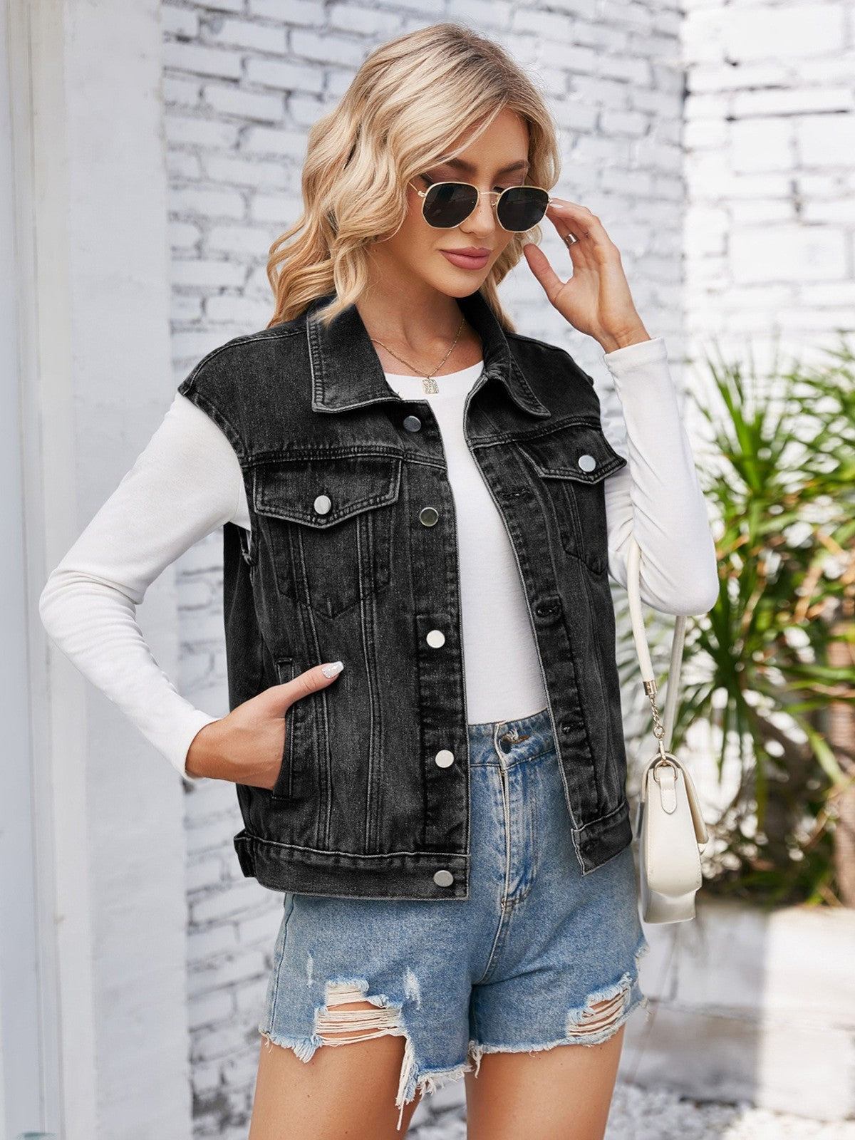 Amaya Classic Denim Vest Top
