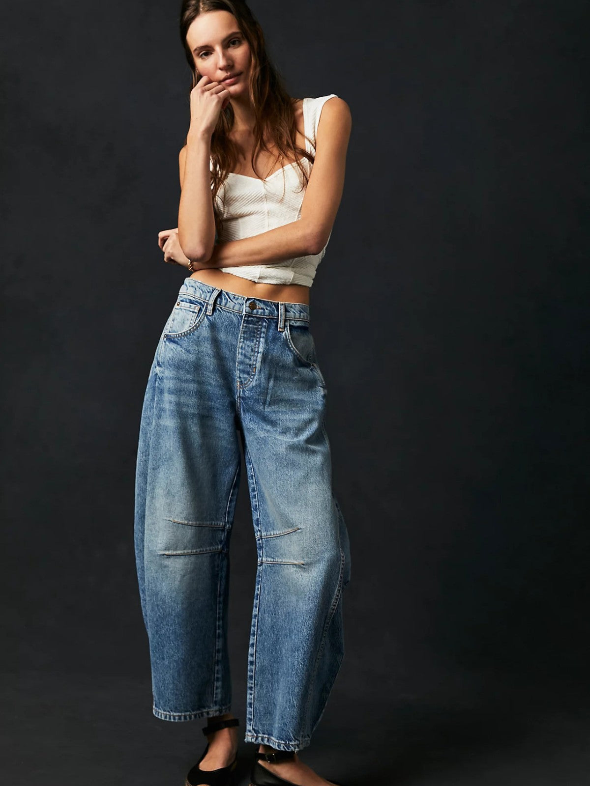 Lina Oversized Wide-Leg Jeans