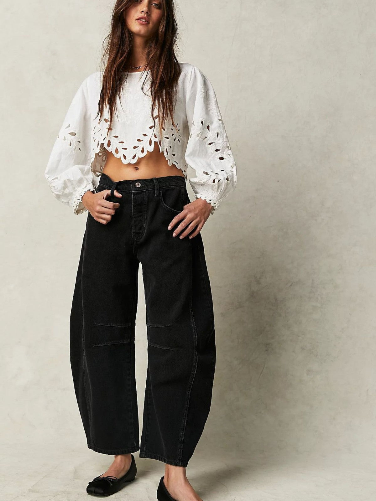 Lina Oversized Wide-Leg Jeans