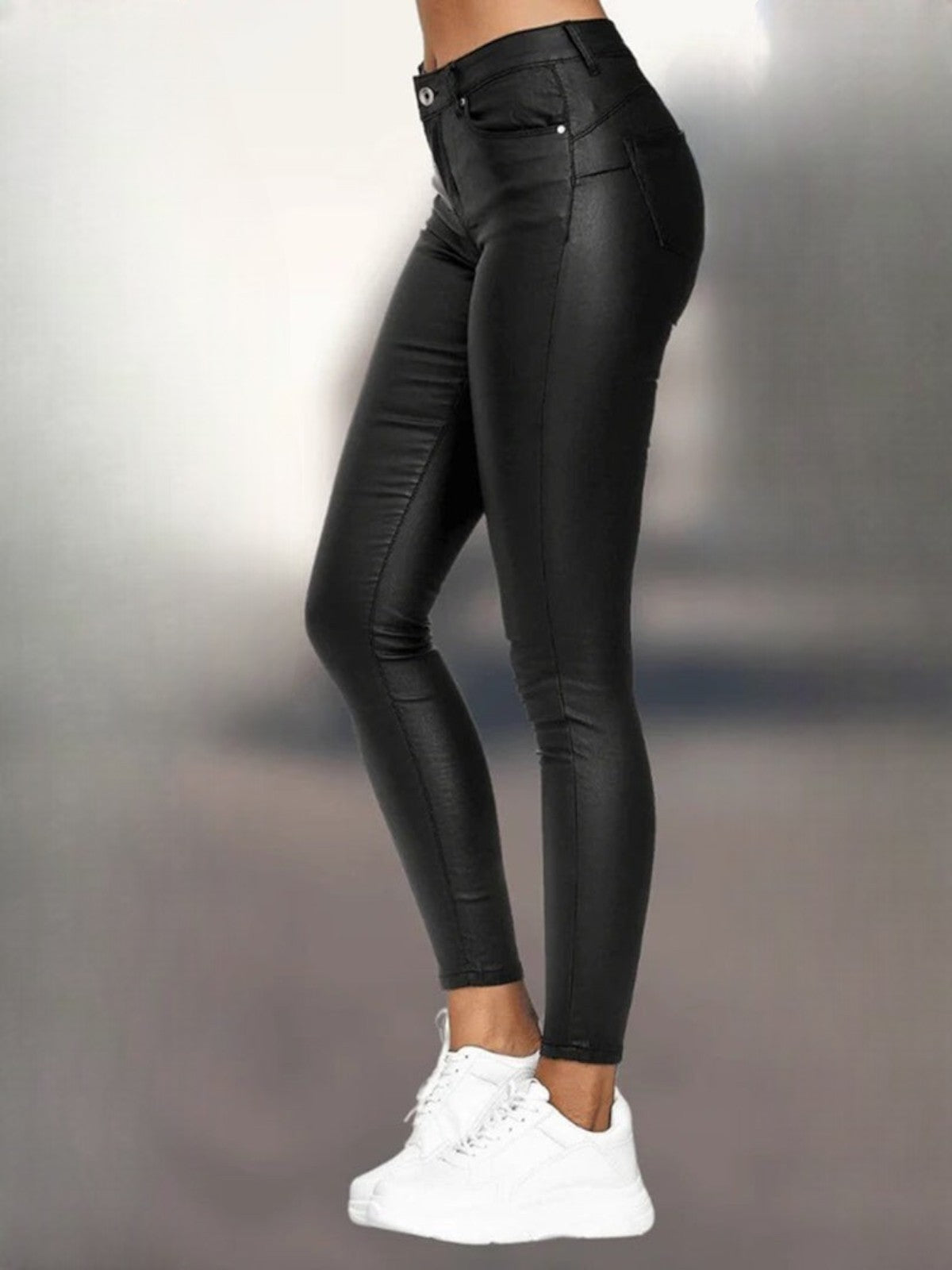 Lina Faux Leather Skinny Trousers