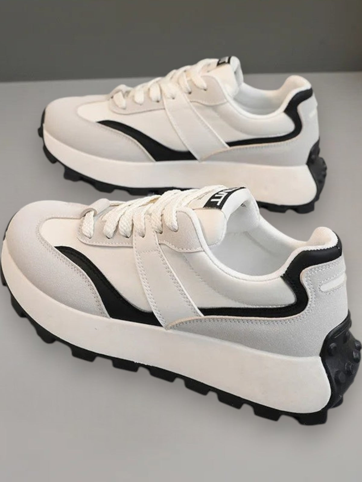 Niova Sleek Monochrome Sneakers