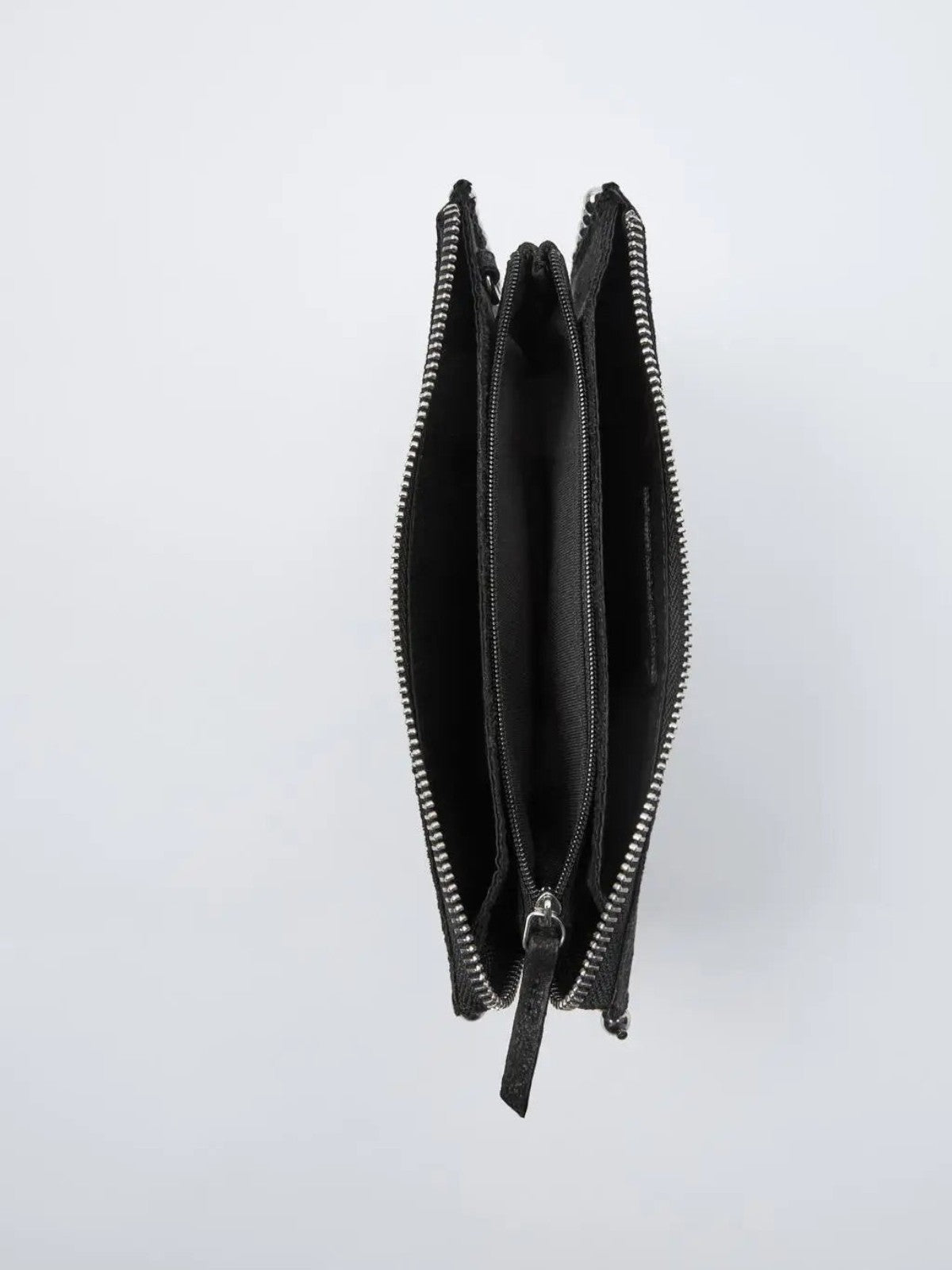 Koora Black Studded Chain Wallet Clutch