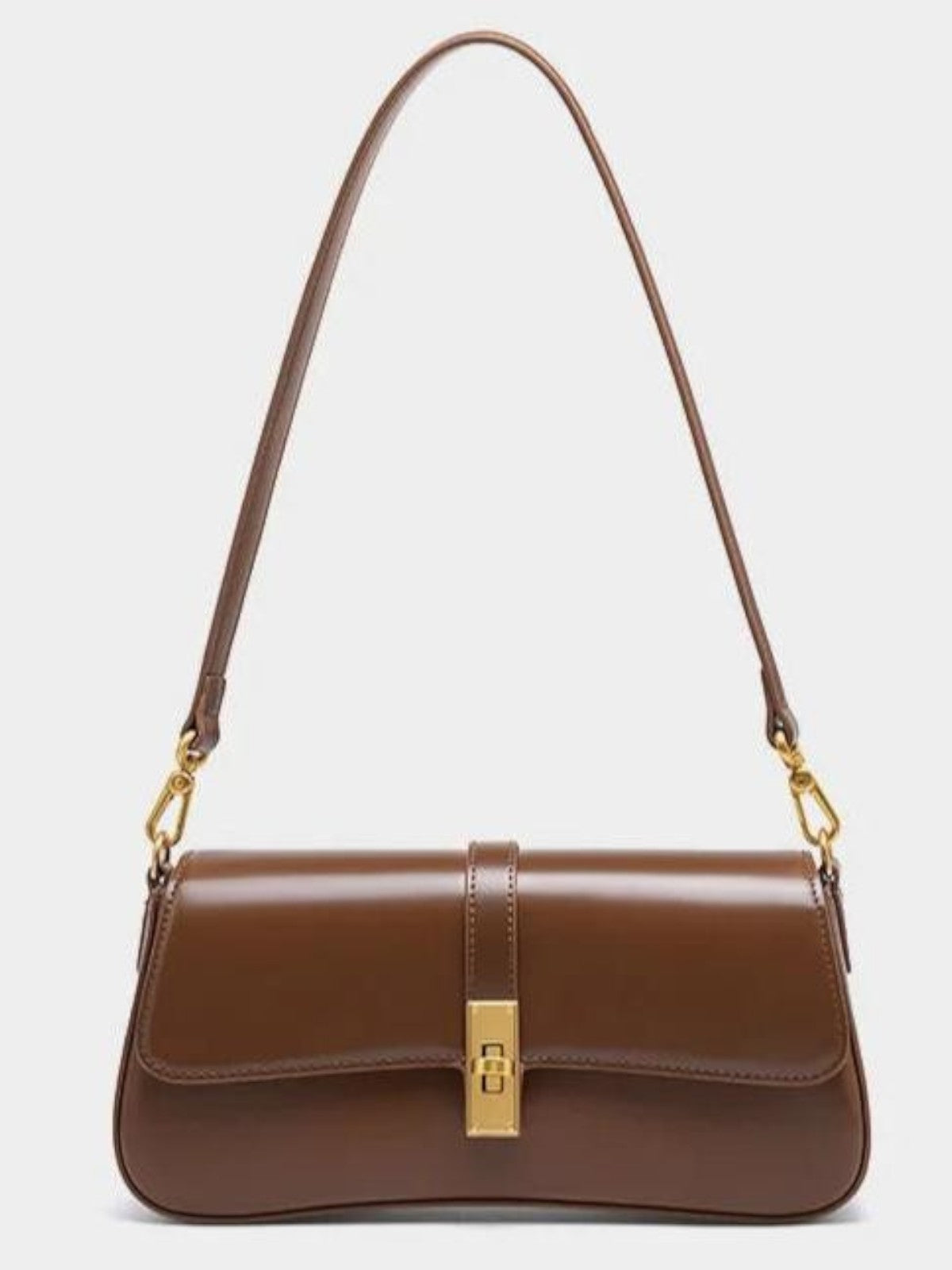 Aurora Brown Leather Shoulder Bag