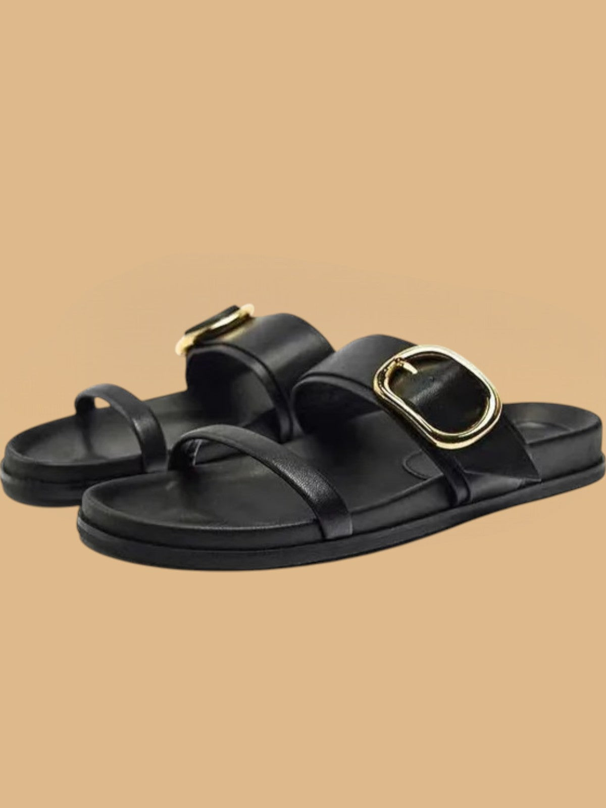 Akaso Vegan Leather Strap Sandals