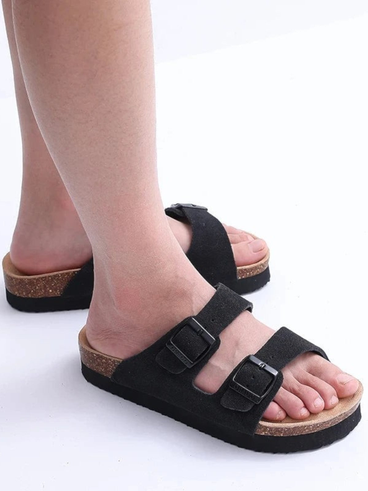 Orado Suede Cork Sole Sandals