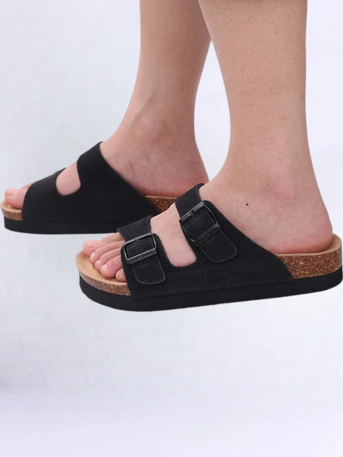 Orado Suede Cork Sole Sandals