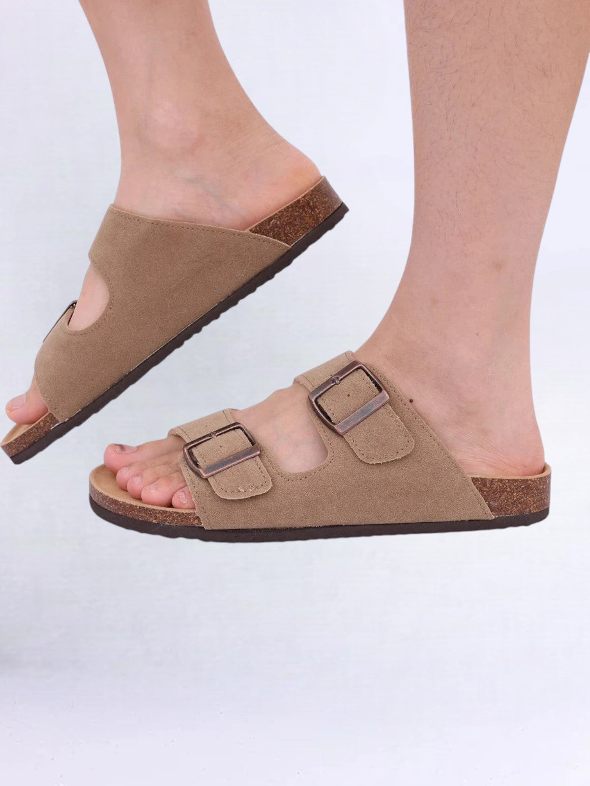 Orado Suede Cork Sole Sandals