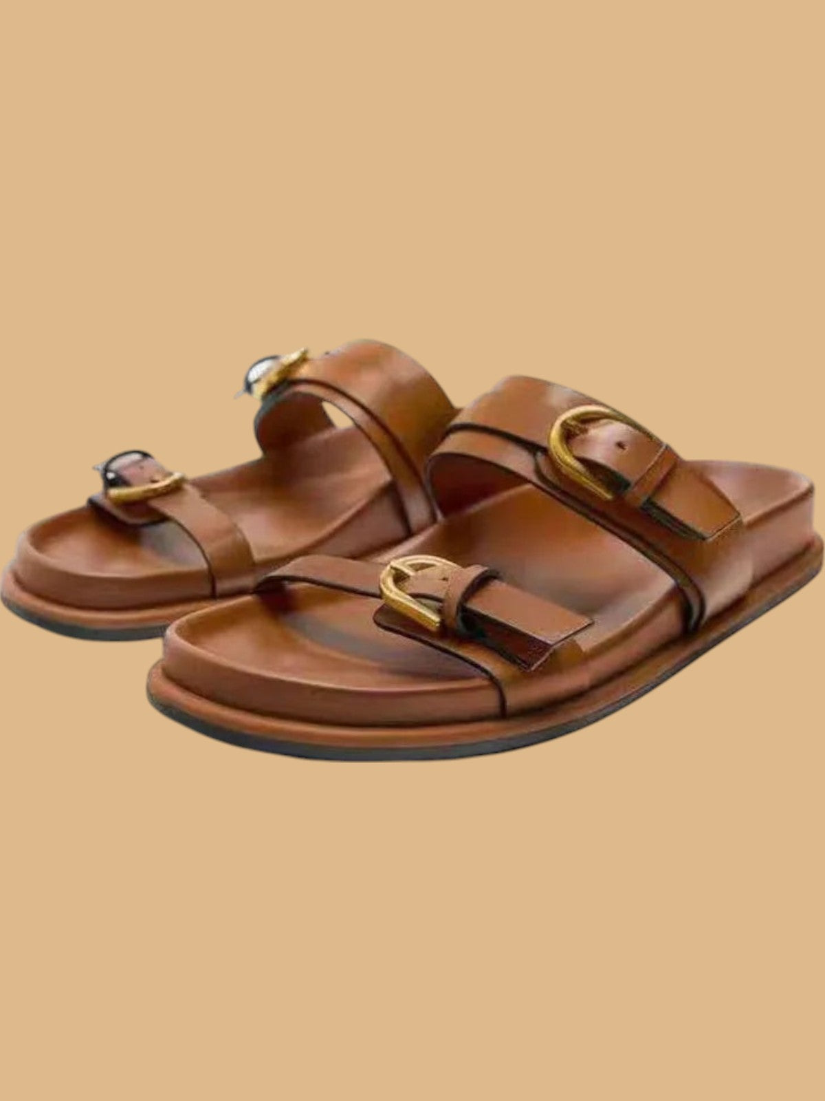 Akaso Vegan Leather Strap Sandals