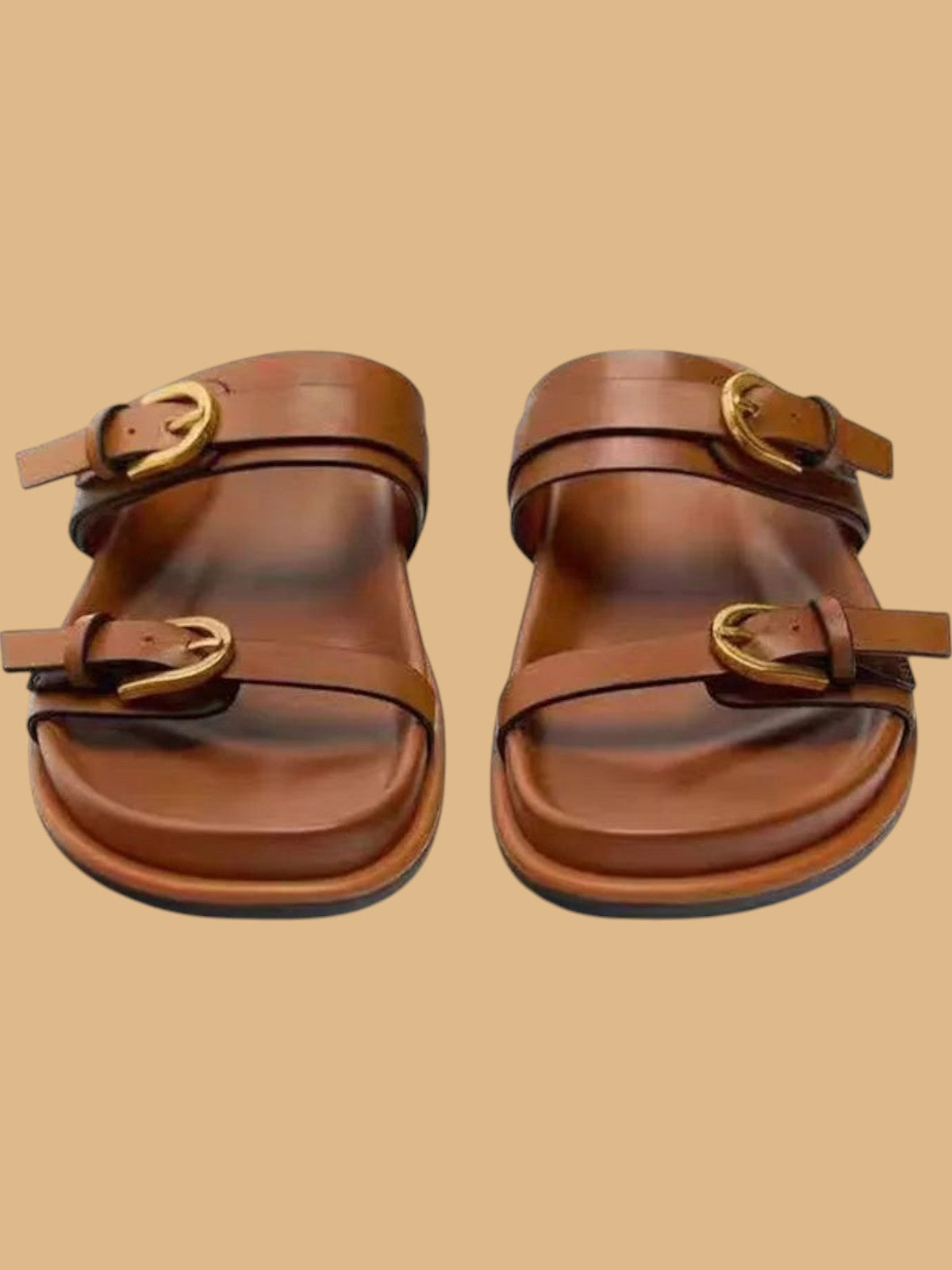Akaso Vegan Leather Strap Sandals
