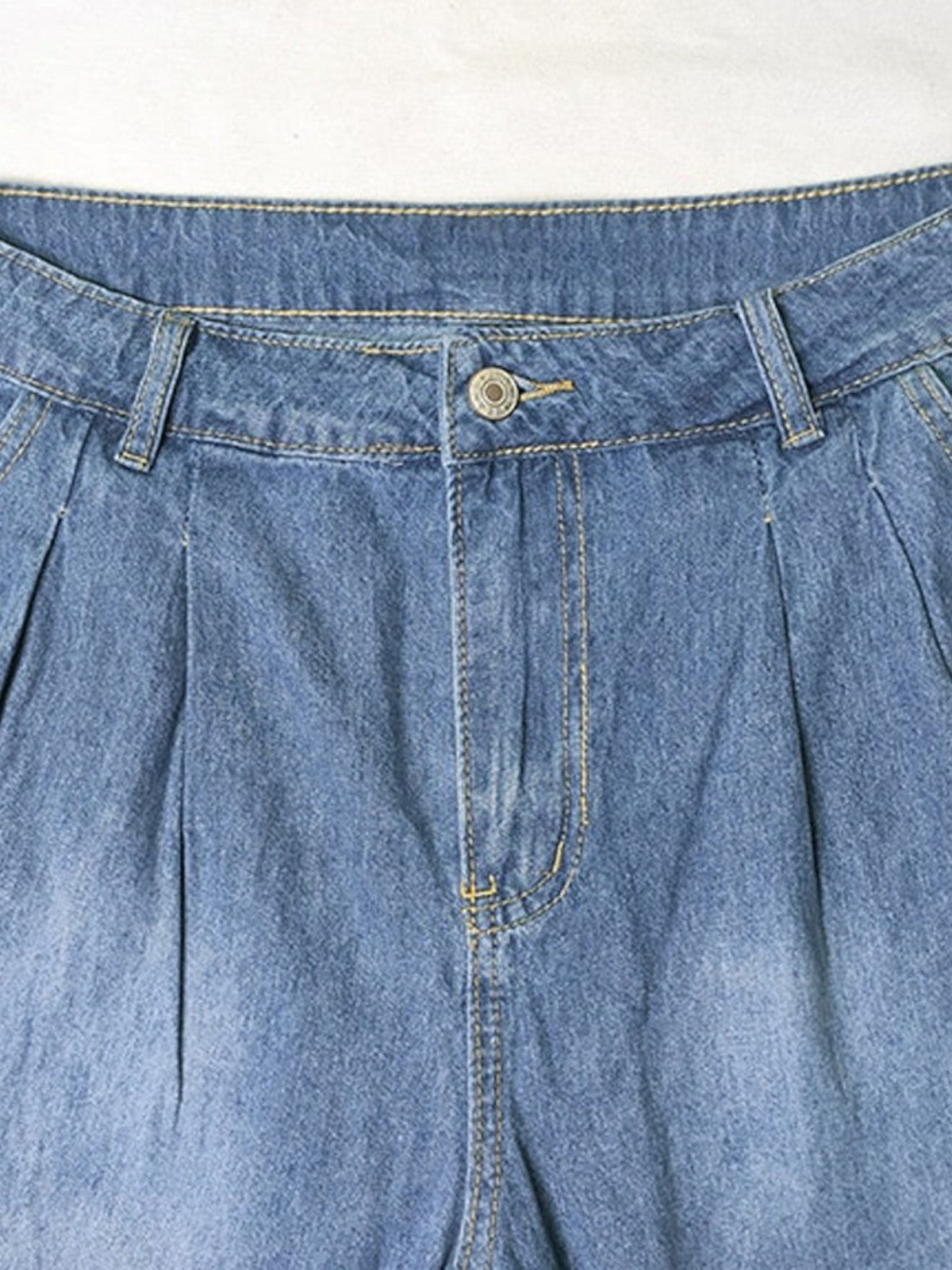 Ola High-Waist Wide-Leg Denim Jeans