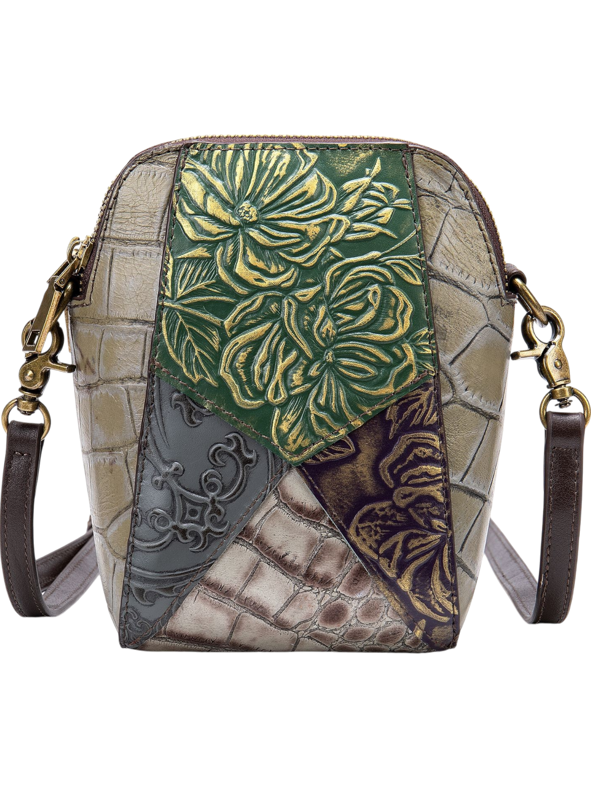 Clara Retro Ethnic Style Mini Leather Crossbody Bag