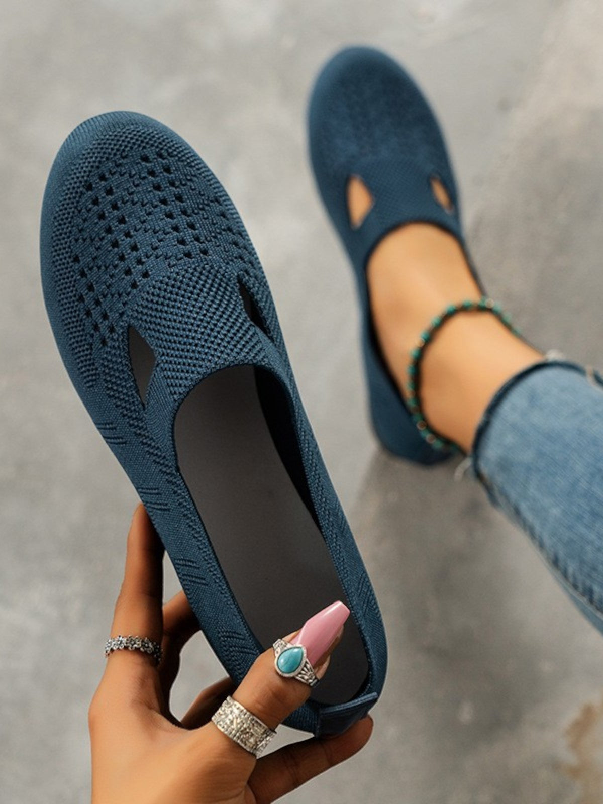 Nova Spring Breathable Mesh Flat Shoes