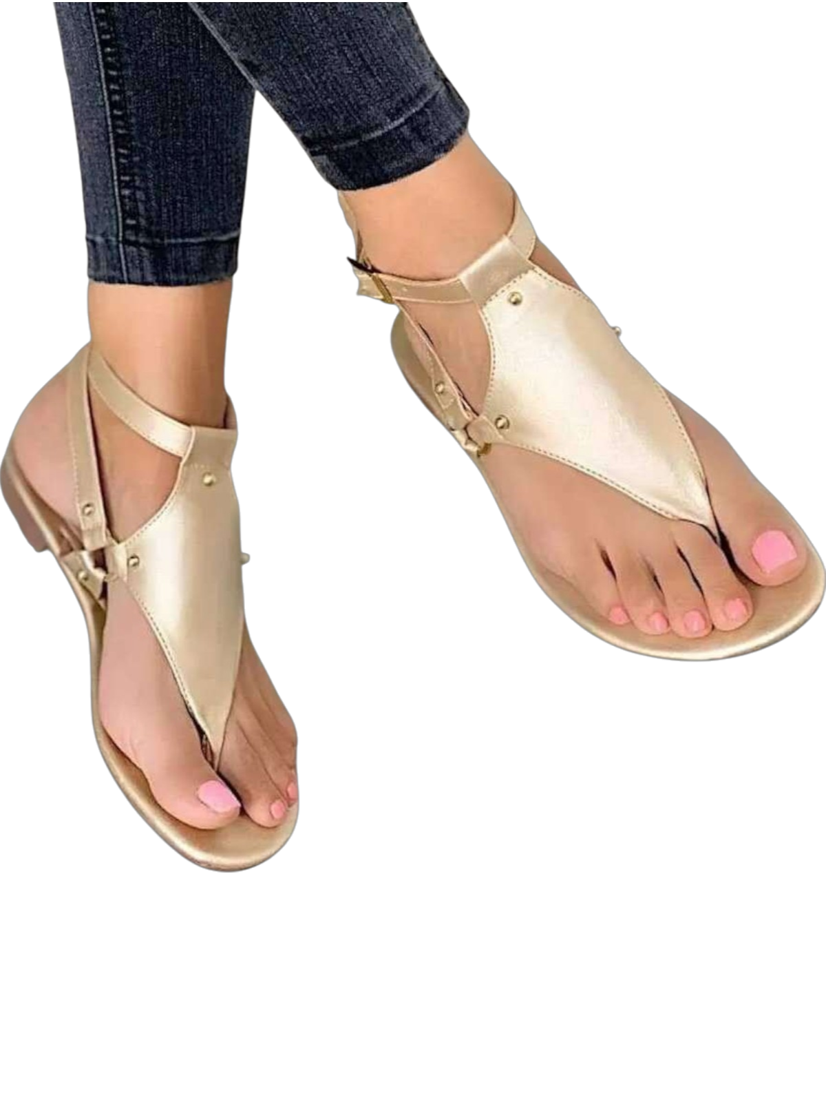 Stella Casual Studded Thong Sandals