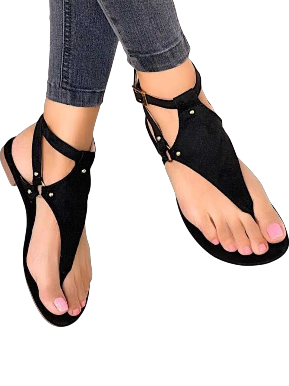 Stella Casual Studded Thong Sandals