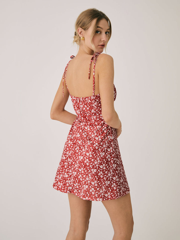 Elara Floral Open-Back Cami Dress