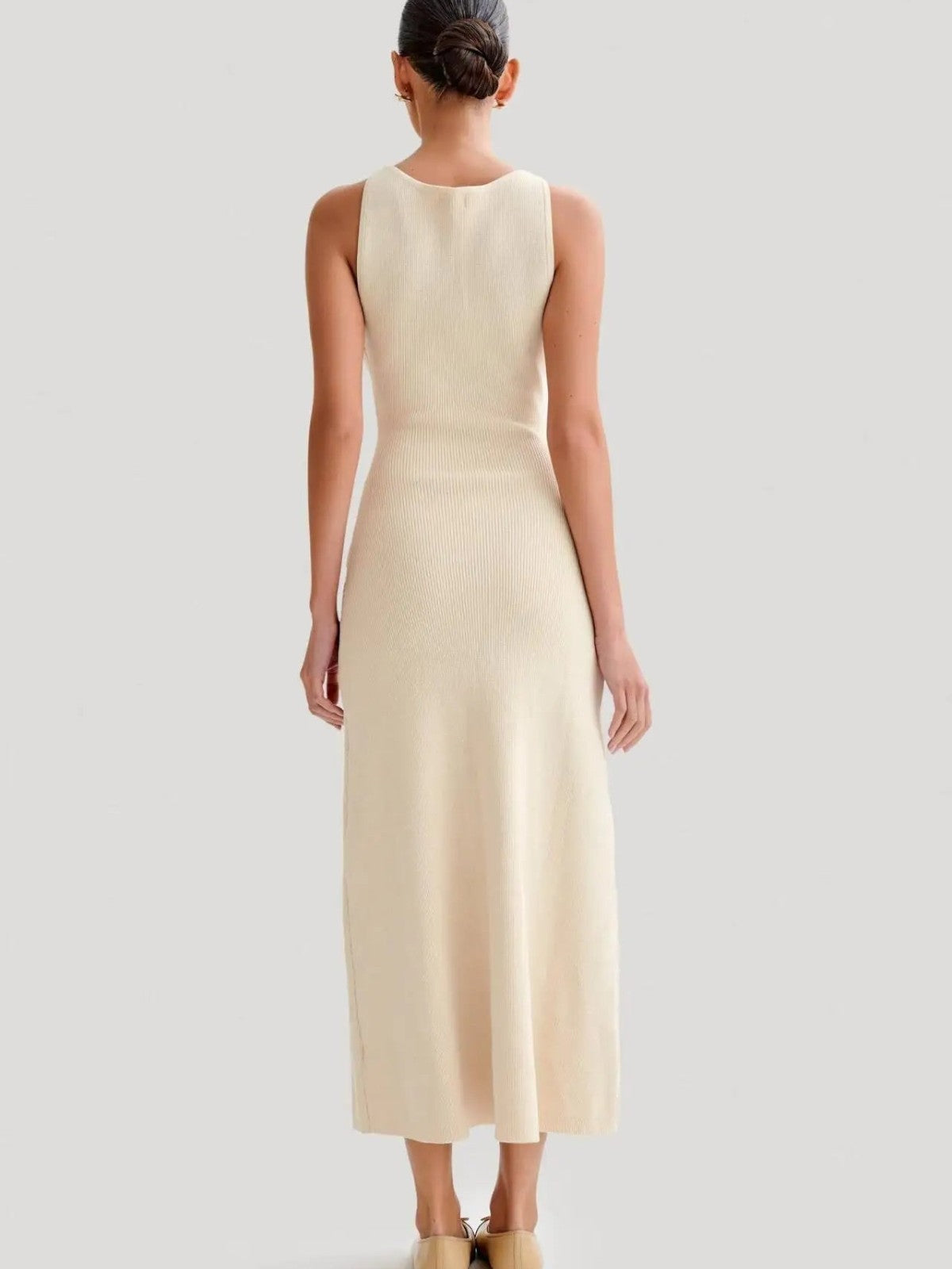 Sophie Button Knit Midi Dress