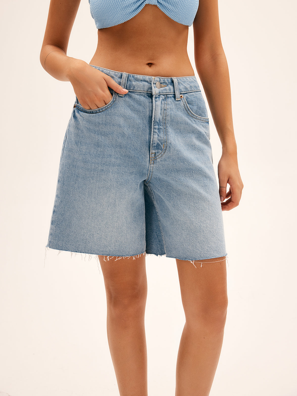 Mila Essential Casual Denim Skirt