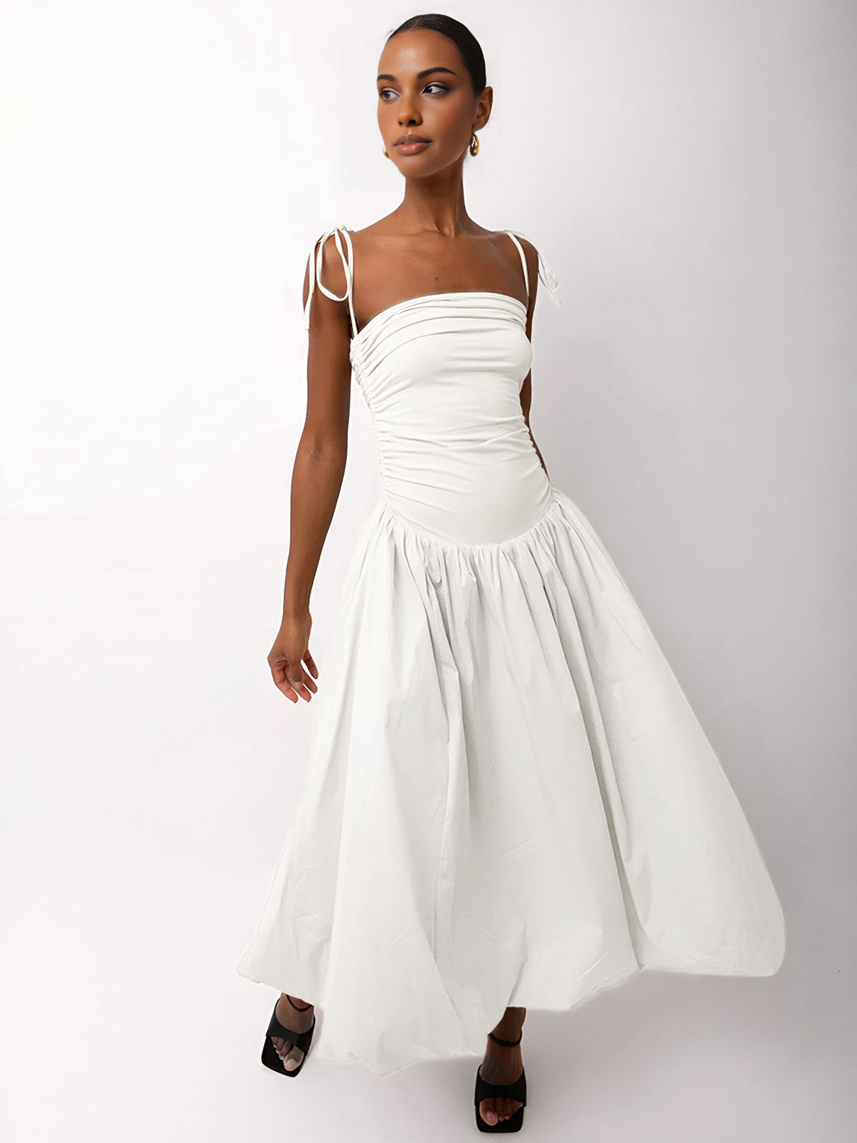 Amara Knotted Strap Midi Dress