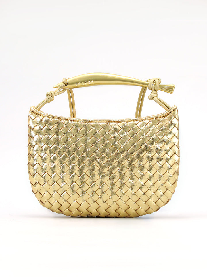 Layla Metallic Woven Bag