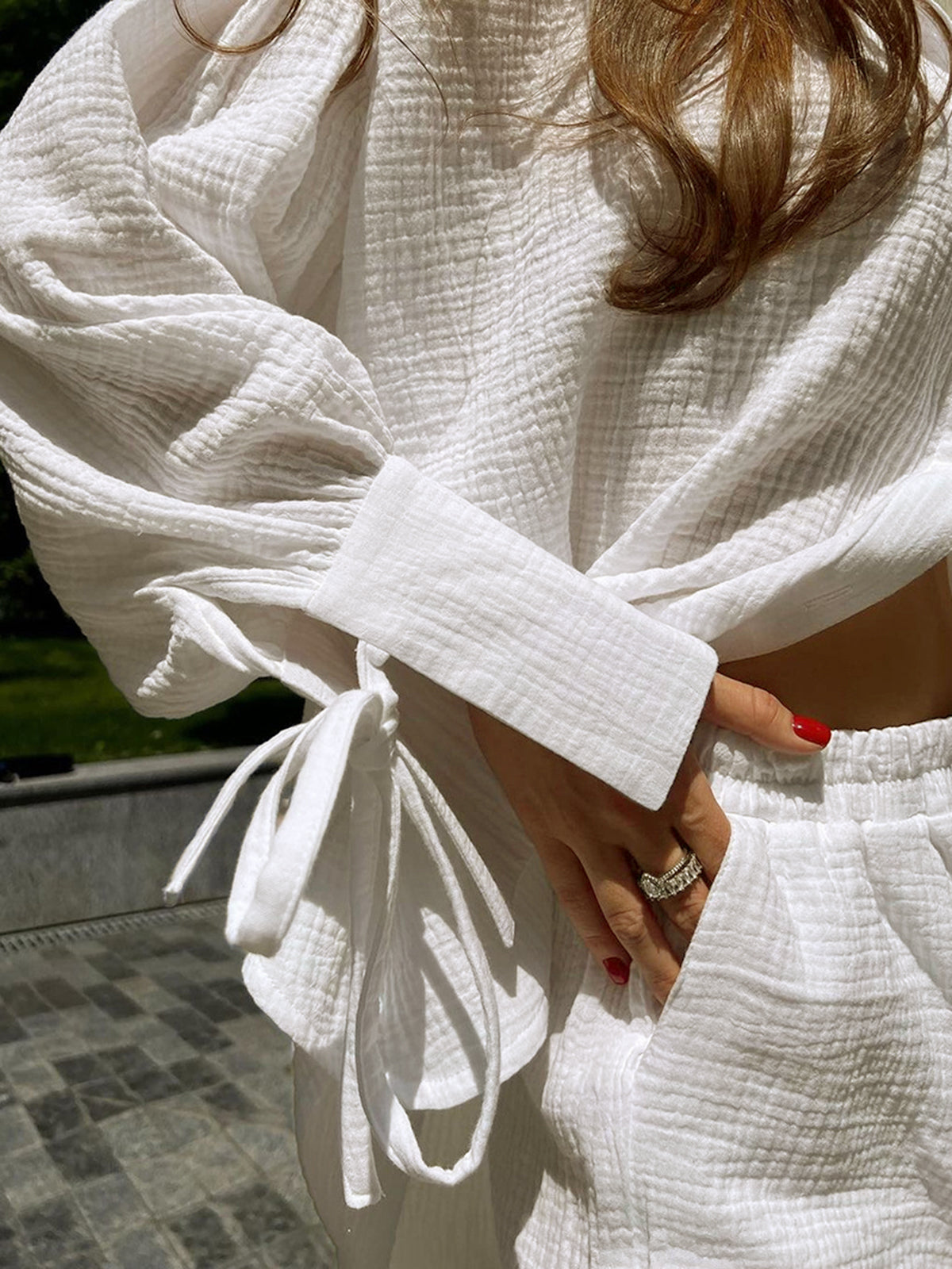 Mira Knotted Shorts Set