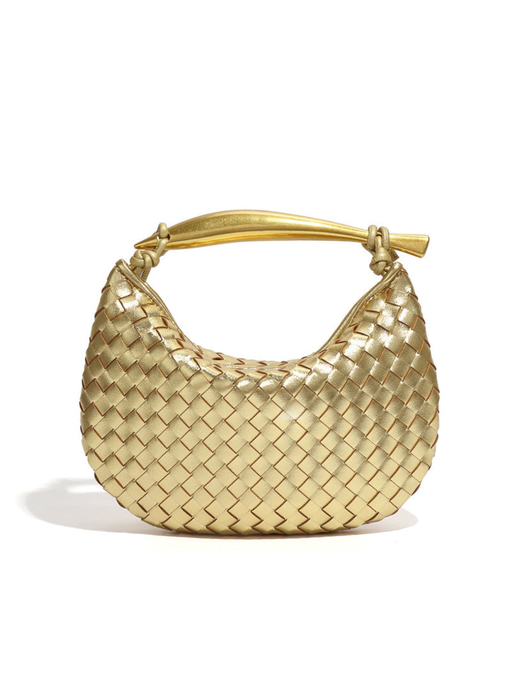 Layla Metallic Woven Bag