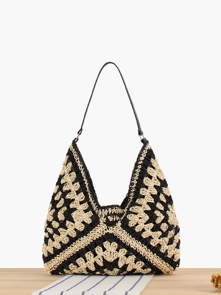 Fiora Crochet Macrame Shoulder Bag