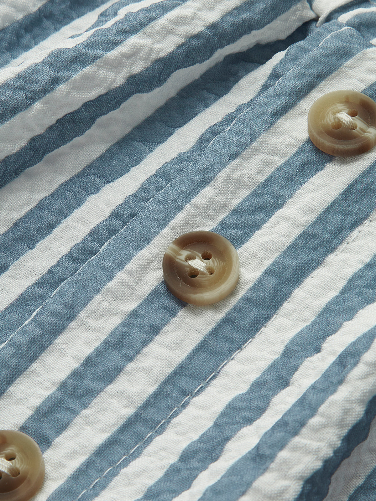 Elodie Vintage Pinstripe Button Skirt