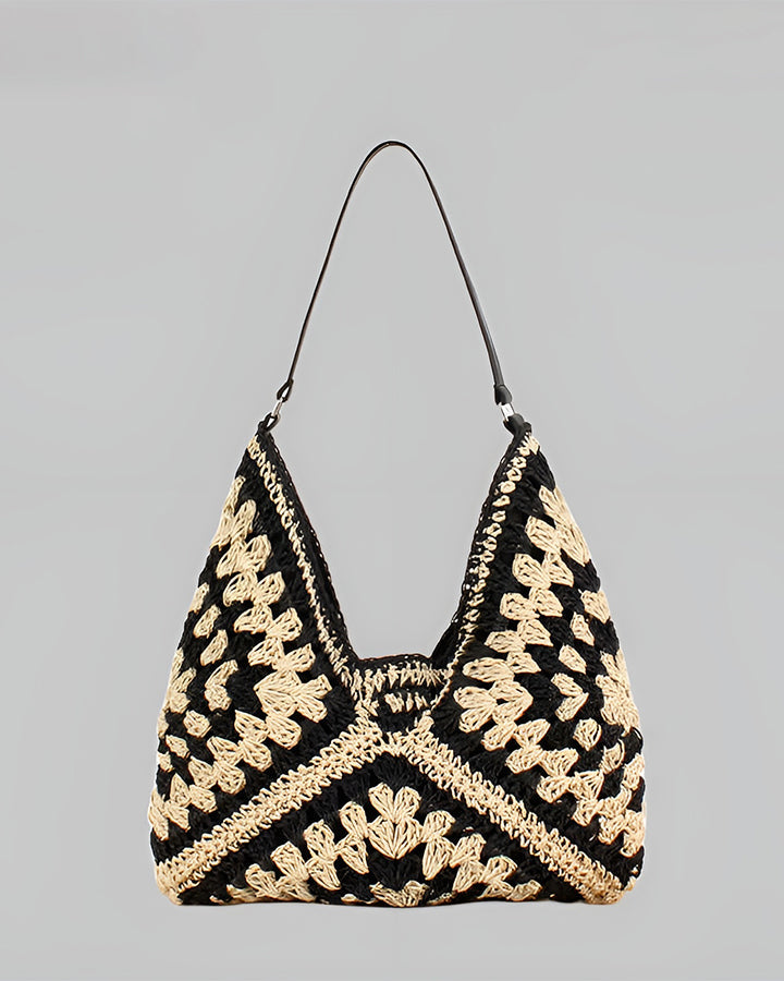 Fiora Crochet Macrame Shoulder Bag